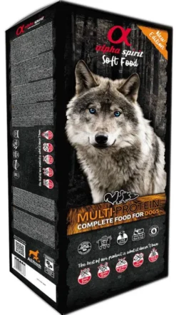 Alpha Spirit Multi-Protein Karma sucha miękka dla psa op. 9kg (karton)