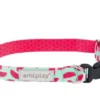 Amiplay Obroża BeHappy dla psa rozm. M (25-40cm) wzór Watermelon