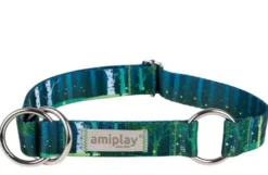 Amiplay Obroża półzaciskowa BeNature dla psa rozm. XL (40-60cm) wzór Forest