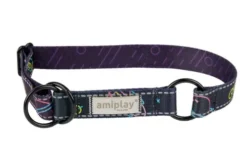 Amiplay Obroża półzaciskowa BeSpace dla psa rozm. L (35-50cm) wzór Neon WYPRZEDAŻ OSTATNIA SZTUKA