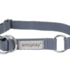 Amiplay Obroża półzaciskowa Samba dla psa rozm. L (35-50cm) kolor szary