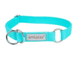 Amiplay Obroża półzaciskowa Samba dla psa rozm. L (35-50cm) kolor turkusowy