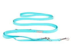 Amiplay Smycz regulowana 8in1 Samba dla psa rozm. M 20mm/400cm kolor turkusowy