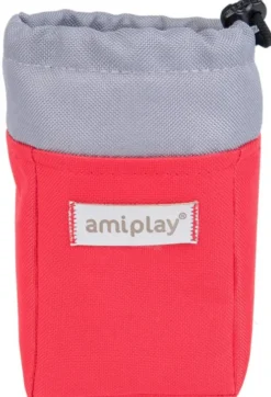 Amiplay Torebka na przysmaki Samba dla psa kolor czerwony