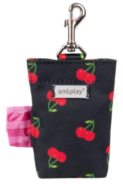 Amiplay Torebka na worki na ekskrementy BeHappy dla psa wzór Cherry