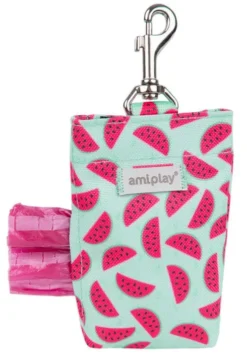Amiplay Torebka na worki na ekskrementy BeHappy dla psa wzór Watermelon