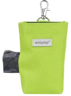 Amiplay Torebka na worki na ekskrementy Samba dla psa kolor zielony WYPRZEDAŻ