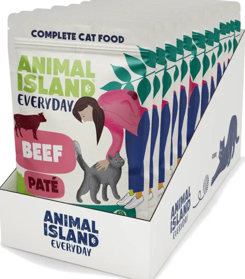 Animal Island Everyday Beef Pate Mokra Karma dla kota op. 12x100g
