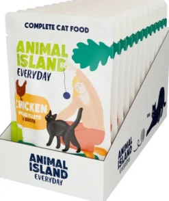 Animal Island Everyday Chicken in Broth Mokra Karma dla kota op. 12x85g + Talerzyk GRATIS