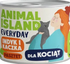 Animal Island Everyday Kitten Indyk i kaczka Mokra Karma dla kociąt op. 185g