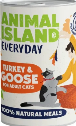 Animal Island Everyday Turkey&Goose Mokra Karma dla kota op. 400g Pakiet 12szt.