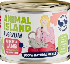Animal Island Everyday Turkey&Lamb Mokra Karma dla kota op. 200g Pakiet 12szt.