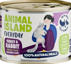 Animal Island Everyday Turkey&Rabbit Mokra Karma dla kota op. 200g