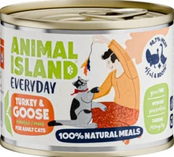 Animal Island Everyday Turkey&Goose Mokra Karma dla kota op. 200g Pakiet 12szt.
