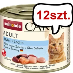 Animonda Carny Adult Kurczak i Łosoś Mokra Karma dla kota op. 200g Pakiet 12 szt.
