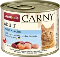 Animonda Carny Adult Kurczak i Łosoś Mokra Karma dla kota op. 200g Pakiet 12 szt.