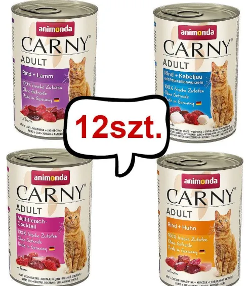 Animonda Carny Adult Mokra Karma dla kota PAKIET 2 12x400g