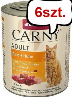 Animonda Carny Adult Wołowina i Kurczak Mokra Karma dla kota op. 800g Pakiet 6szt.