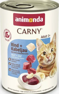 Animonda Carny Adult Wołowina i Dorsz z pietruszką Mokra Karma dla kota op. 400g