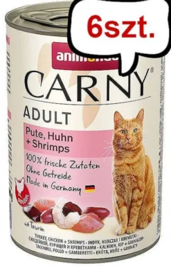 Animonda Carny Adult Wołowina i Indyk z Krewetkami Mokra Karma dla kota op. 400g Pakiet 6szt.