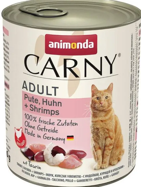 Animonda Carny Adult Wołowina i Indyk z Krewetkami Mokra Karma dla kota op. 800g