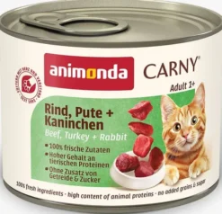 Animonda Carny Adult Wołowina i Indyk z Królikiem Mokra Karma dla kota op. 200g