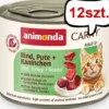 Animonda Carny Adult Wołowina i Indyk z Królikiem Mokra Karma dla kota op. 200g Pakiet 12szt.