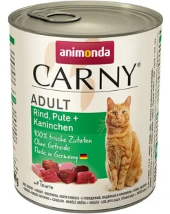 Animonda Carny Adult Wołowina i Indyk z Królikiem Mokra Karma dla kota op. 800g