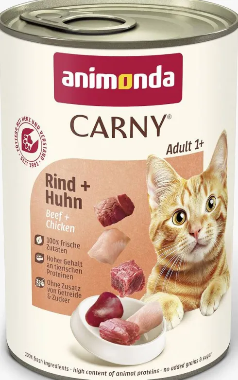 Animonda Carny Adult Wołowina i Kurczak Mokra Karma dla kota op. 400g