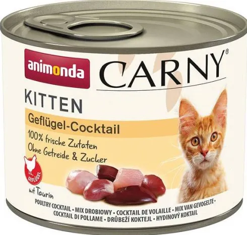 Animonda Carny Kitten Koktaji Drobiowy Mokra Karma dla kociąt op. 200g