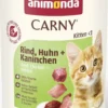 Animonda Carny Kitten Wołowina z kurczakiem i królikiem Mokra Karma dla kociąt op. 400g