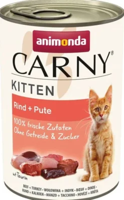 Animonda Carny Kitten Wołowina i indyk Mokra Karma dla kociąt op. 400g