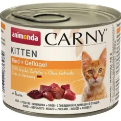 Animonda Carny Kitten Wołowina z drobiem Mokra Karma dla kociąt op. 200g