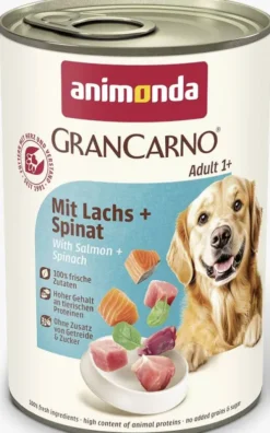 Animonda GranCarno Adult łosoś ze szpinakiem Mokra Karma dla psa op. 400g