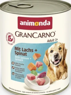 Animonda GranCarno Adult łosoś ze szpinakiem Mokra Karma dla psa op. 800g