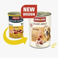 Animonda GranCarno Adult wieprzowina z indykiem Mokra Karma dla psa op. 400g Pakiet 12szt.