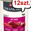 Animonda GranCarno Adult wieprzowina z sercami Mokra Karma dla psa op. 800g Pakiet 12szt.