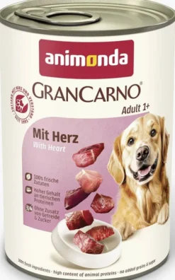 Animonda GranCarno Adult wołowina z sercami Mokra Karma dla psa op. 400g Pakiet 12szt.