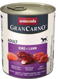 Animonda GranCarno Adult wołowina z jagnięciną Mokra Karma dla psa op. 800g Pakiet 12szt.
