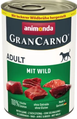 Animonda GranCarno Adult z dziczyzną Mokra Karma dla psa op. 400g