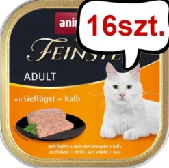 Animonda Vom Feinsten Adult Drób z cielęciną Mokra Karma dla kota op. 100g Pakiet 16szt.