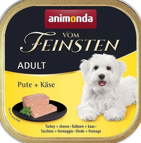 Animonda vom Feinsten Adult Indyk z serem (pute&kase) Mokra Karma dla psa op. 150g Pakiet 11szt.