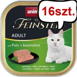 Animonda Vom Feinsten Adult Indyk z królikiem Mokra Karma dla kota op. 100g Pakiet 16szt.