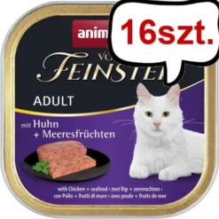 Animonda Vom Feinsten Adult Kurczak z owocami morza Mokra Karma dla kota op. 100g Pakiet 16szt.