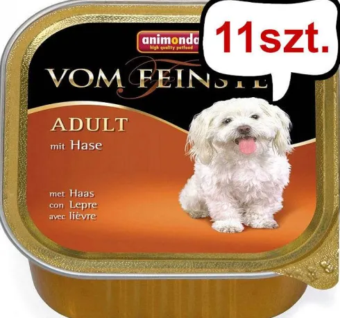 Animonda vom Feinsten DOG Adult królik (hase) Mokra Karma dla psa op. 150g Pakiet 11szt.