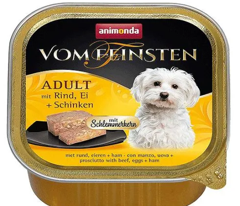 Animonda vom Feinsten DOG Adult wołowina z jajkiem i szynką Mokra Karma dla psa op. 150g