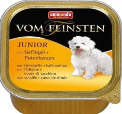 Animonda vom Feinsten DOG JUNIOR drób z sercami indyka (geflugel&puteherzen) Mokra Karma dla szczeniaka op. 150g