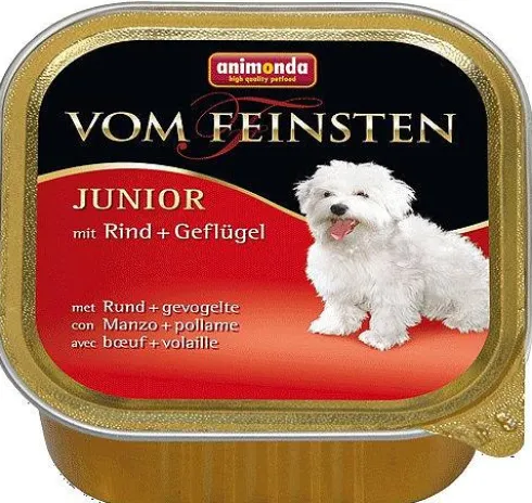 Animonda vom Feinsten DOG JUNIOR wołowina z drobiem (rind&geflugel) Mokra Karma dla szczeniaka op. 150g Pakiet 11szt.