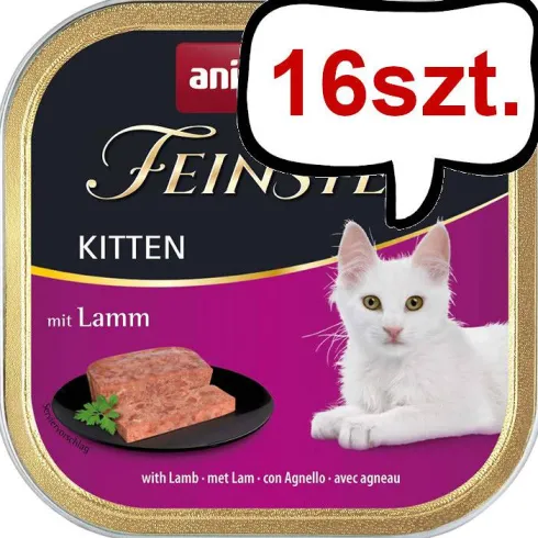 Animonda Vom Feinsten Kitten Jagnięcina Mokra Karma dla kociąt op. 100g Pakiet 16szt.
