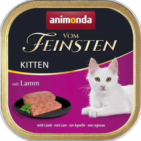 Animonda Vom Feinsten Kitten Jagnięcina Mokra Karma dla kociąt op. 100g Pakiet 16szt.